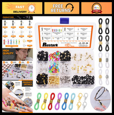 330Pcs Adjustable Silicone Eyeglass Chain Ends, Anti-Slip Connectors Lobster C