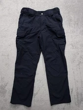5.11 Tactical Pants Mens Measured 32x28 Black Cargo Ripstop Workwear Outdoor