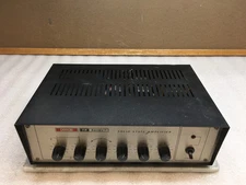 Vintage Paso TR 100 Series Solid State Amplifier Mfg Milano Italy 117V-60Hz 100W