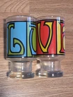 Anchor Hocking LOVE Glassware Vintage Mid-Century Modern Drinking Glasses