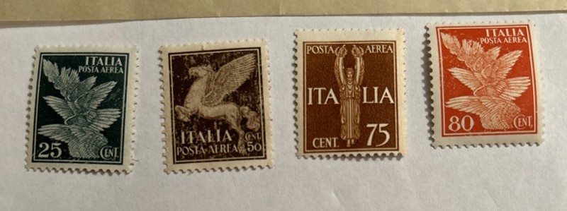 1930-1932 Italy Stamp Sc C12-15, Air Mail Set, Used F/VF 