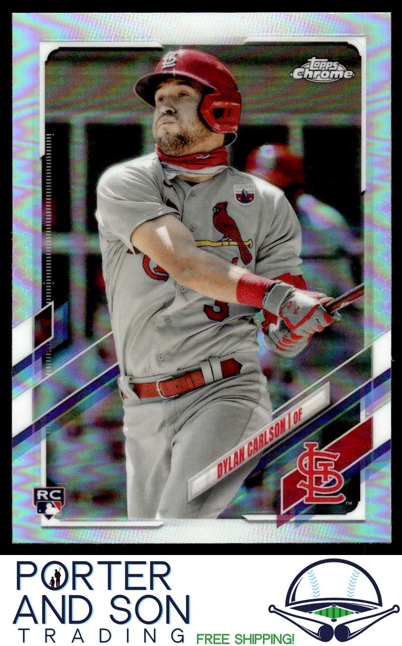 Dylan Carlson 2021 Topps Chrome Refractor RC #140 St. Louis Cardinals