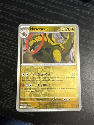 Pokémon TCG Haxorus 70/86 Reverse Holo Black Bolt | eBay