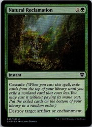 Natural Reclamation 245/361 Commander Legends Foil Common MTG