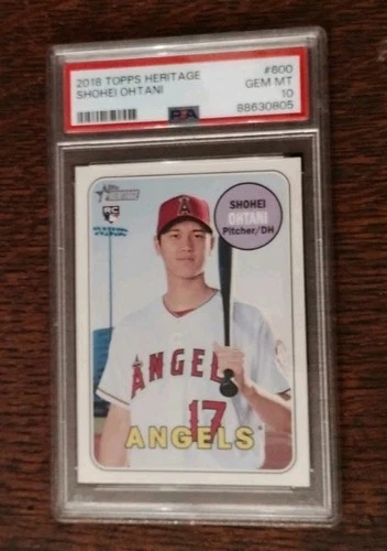 2018 Topps Heritage Shohei Ohtani #600 PSA 10