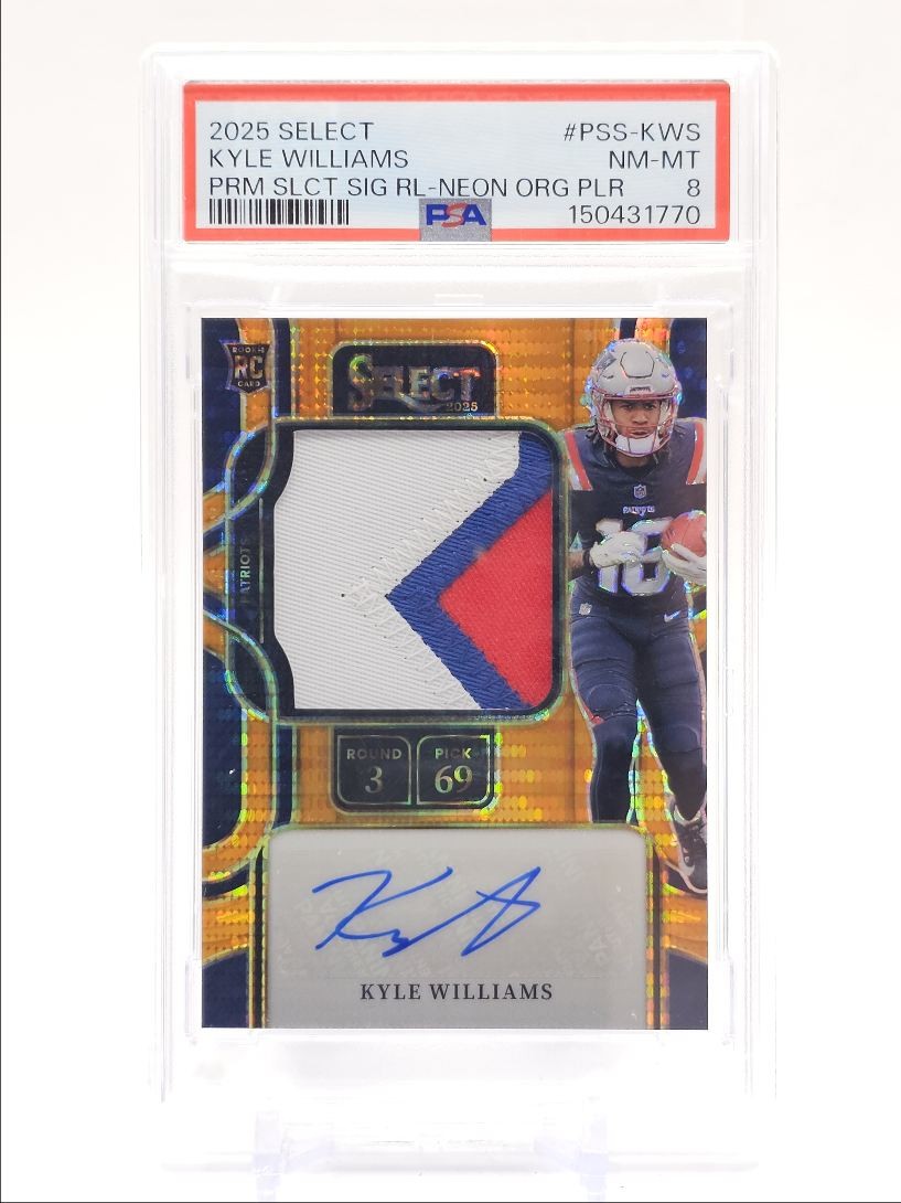 Kyle Williams Panini Select Prime Selection Signatures Relics #PSSKWS Neon Orange Pulsar