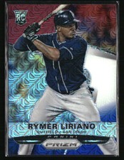 Rymer Liriano 2015 Panini Prizm Red White & Blue Mojo RC #182 Baseball Card