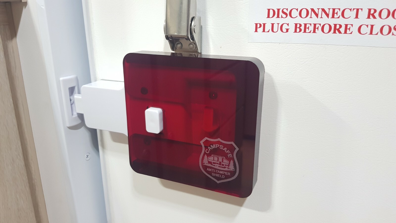 CAMPSAFE AntiTamper Door Lock Security Shield for Jayco Camper Van