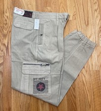 Vintage Bugle Boy Cargo Off Duty Pants Weather wear Men 31 x 33 NWT 90s Y2K