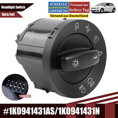 Für VW GOLF V PLUS PASSAT TOURAN JETTA CADDY III EOS SCHALTE  LICHT SCHEINWERFER