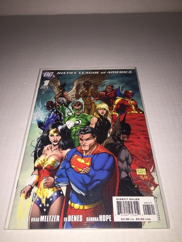 DC Comics Liga de la Justicia de América #1 (2006) Michael Turner casi nuevo/sin leer estado - Imagen 2 de 2