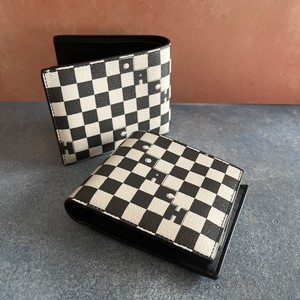 coach checkered wallet