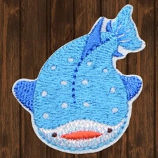Whale Embroidered Patch — Iron On