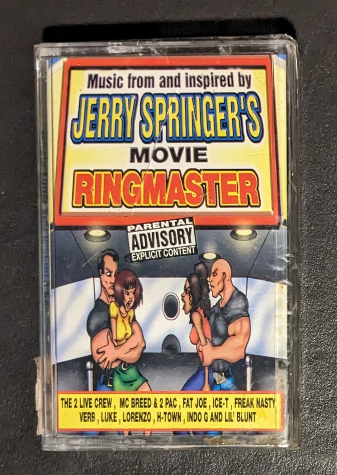 Jerry Springer's Movie Ringmaster Cassette Tape SEALED MC Breed 2pac Ice-T - Image 2 of 4