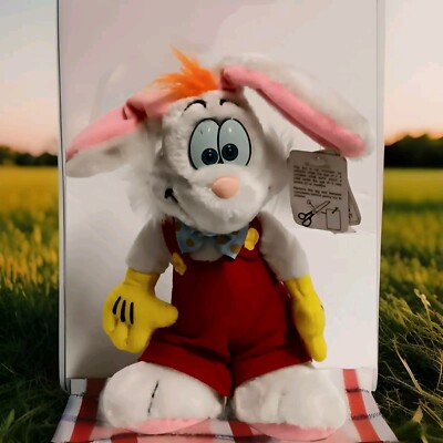 Disney Land Walt Disney World 1987 Roger Rabbit 10'' Stuffed Plush NOS Vtge 