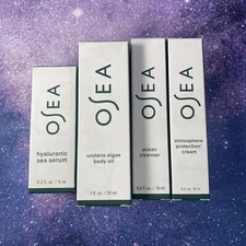 OSEA Lot- Undaria Algae Body Oil 30mL - Serum 6ml - Cleanser 18ml - Cream 18ml