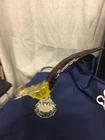 MCM Mid Century Vintage Murano 13" Long Venetian Glass Pheasant, Bird, Label