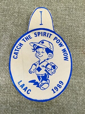 1989 Pow Wow Cub Scout LAAC Collectable Silkscreen Patch New Boy Scout