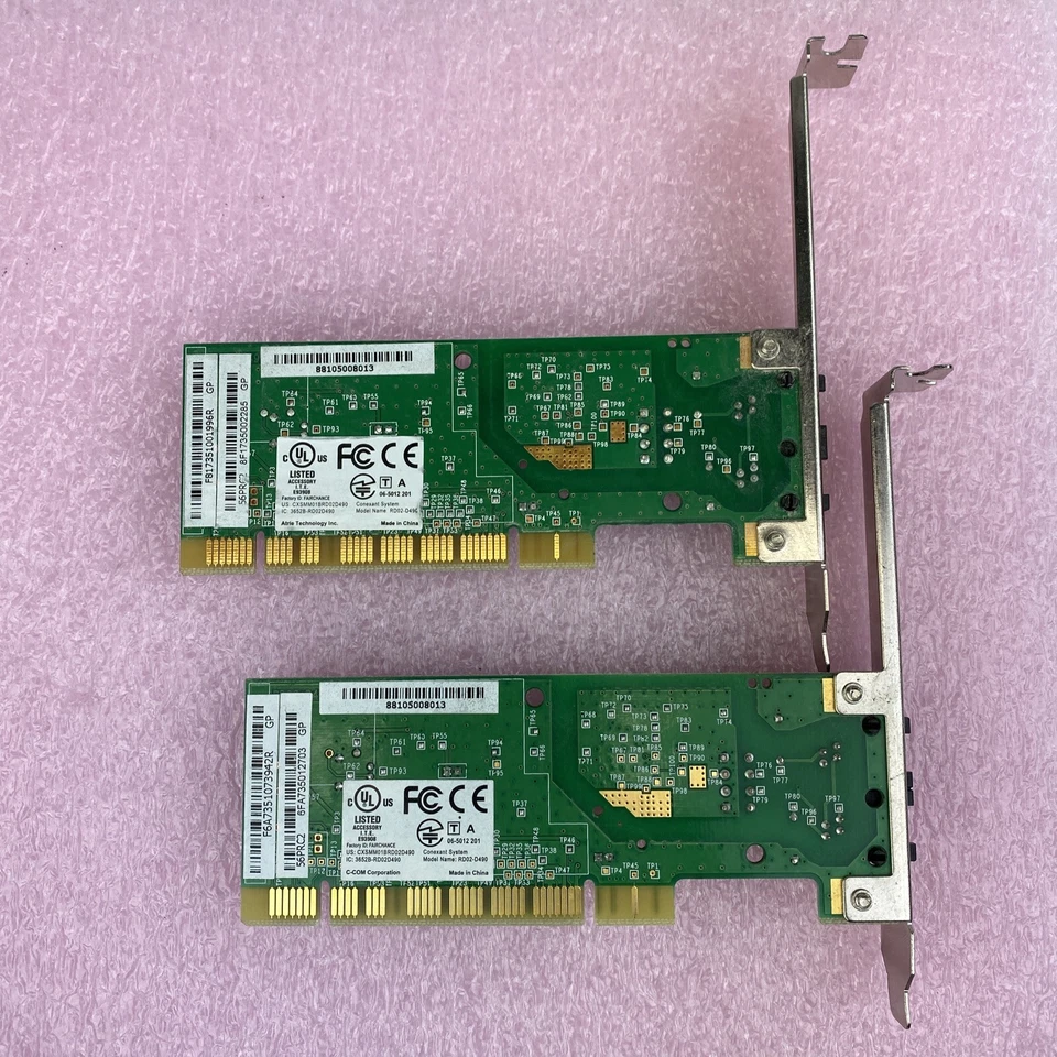 Лот из 2 Conexant RD02-D490 модем PCI карты 56PRC2 - Изображение 3 из 4