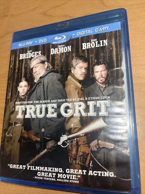 True Grit Blu-ray & DVD 2-Disc Set Jeff Bridges Matt Damon Western