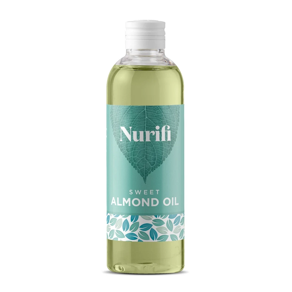 1 Litre Sweet Almond Oil - by Nurifi - for Skin, Hair, Massage, Nails, Cuticle