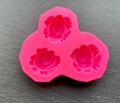 3D Fondantform Rosen Rose 3 Stück Silikon Formen