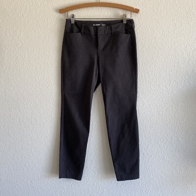 Old Navy Grey Pixie Pants Mid Rise Sz 2 Skinny Ankle Chinos Stretchy Work NWOT