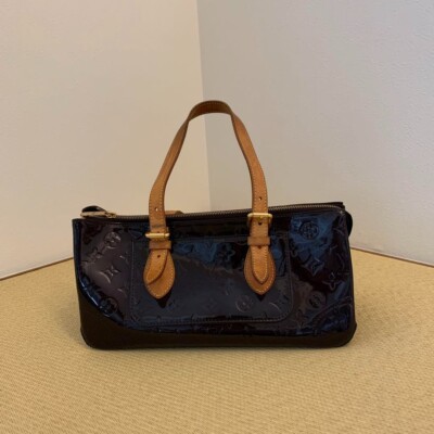 Echte Louis Vuitton Monogramm Vernis Handtasche Rosewood Avenue Amaranth M93510