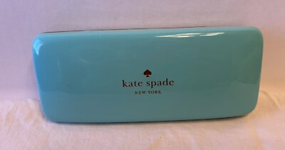 KATE SPADE GREEN TURQUOISE BLUE SUNGLASS CASE Hard Shell  display picture 1