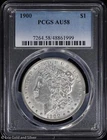 1900-P $1 Morgan Silver Dollar PCGS AU 58