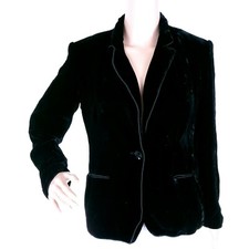 Jones New York Suit Women Blazer Long Sleeve One Button Color Black Size 4