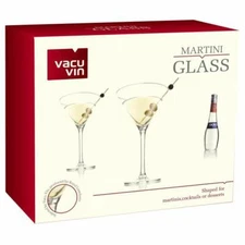"Lot of 2 Cocktail Glasses 26cl Vacu Wine ""Martini""