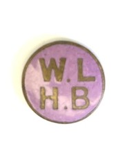 Women's League of Health & Beauty Enamel Button, Toye, 14mm (J13)