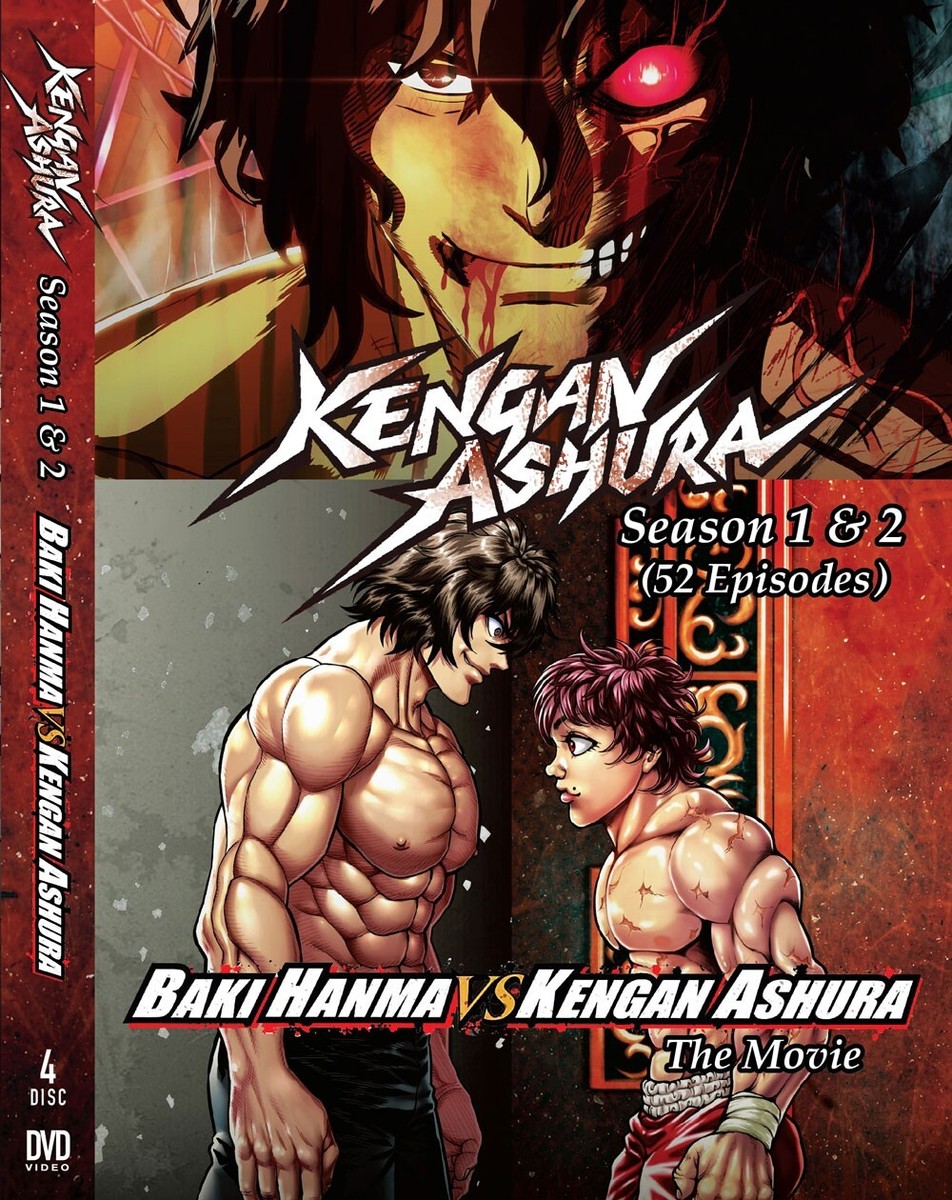 ANIME KENGAN ASHURA SEASON 1-2 VOL.1-52 END + MOVIE DVD ENGLISH