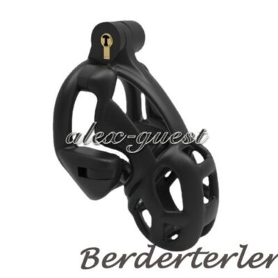 3DPrinted Mamba Resin Chastity Cage Double Lock Ring Comfortable Chastity Device