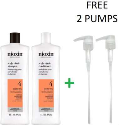 NIOXIN System 4 Liter Duo Set: Shampoo + Scalp Therapy Conditioner w/ 2-PUMPS