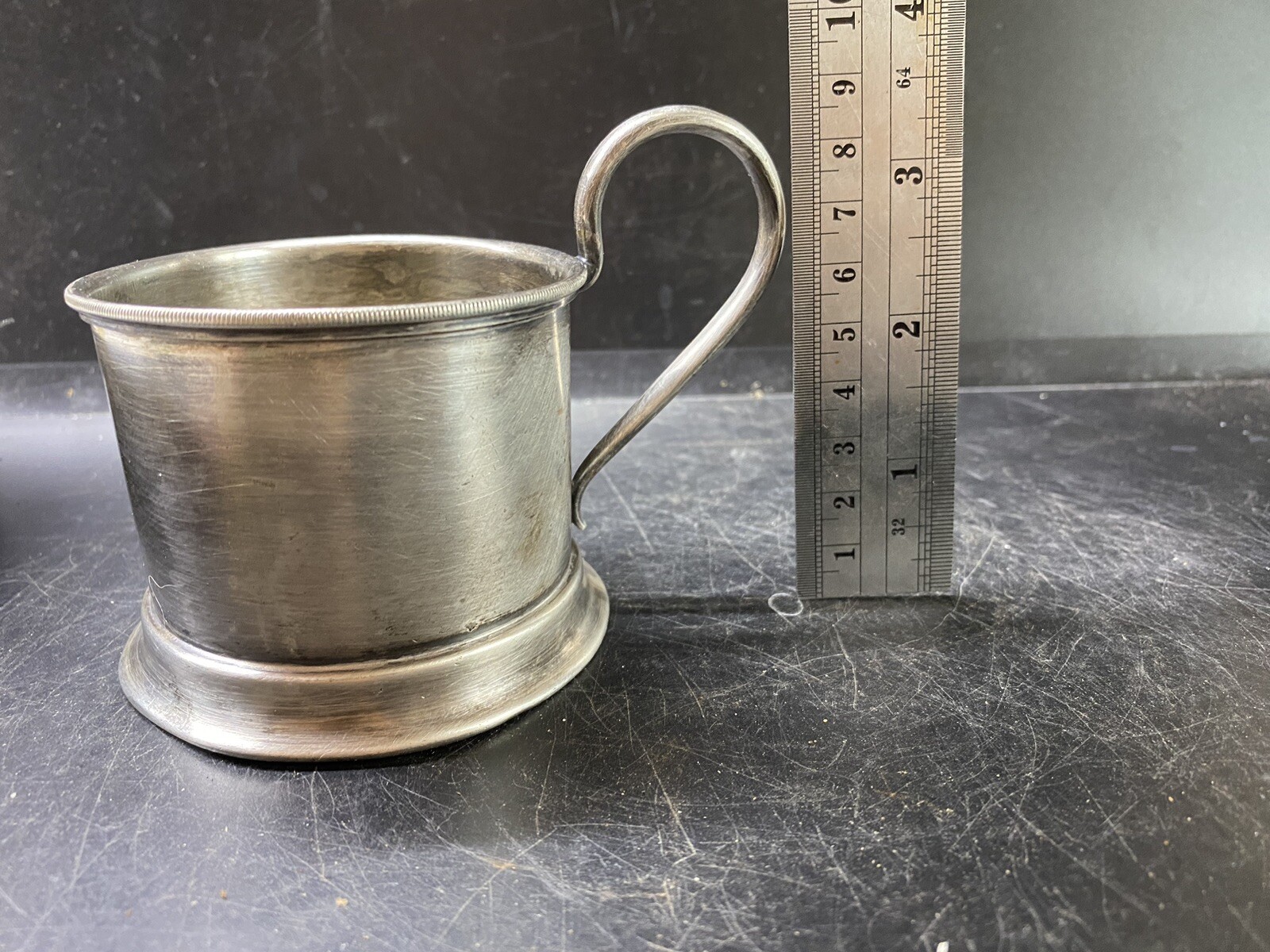 VINTAGE PODSTAKANNIK German Cup Holder Art Krupp Berndof 1900-1940