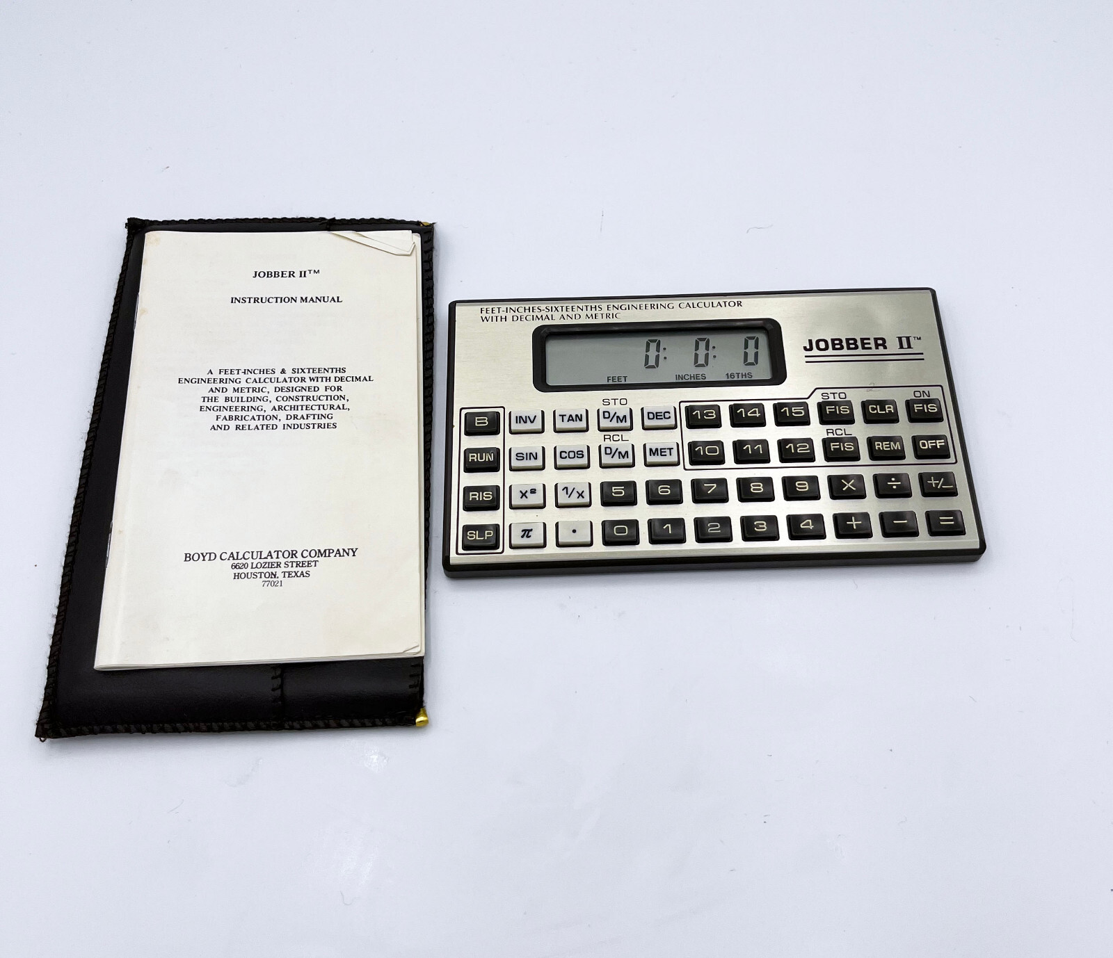 Vintage Jobber 2 Calculator FeetInchesSixteenths Engineering