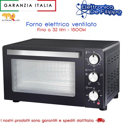 Forno elettrico ventilato da 32 litri 1500W - DEVIL 32 | eBay