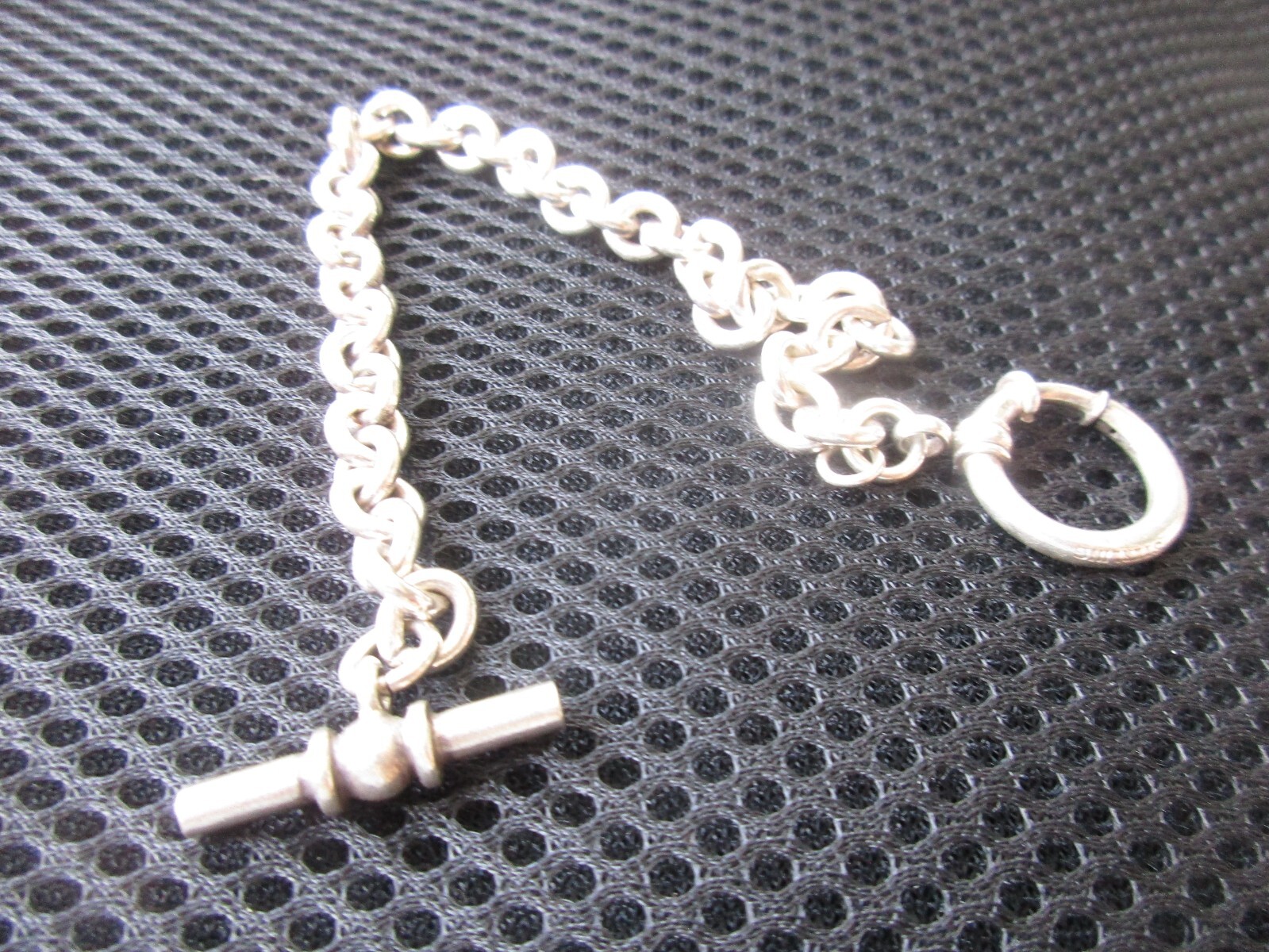 9mm Solid Sterling Silver Chain Cable Link Toggle… - image 16