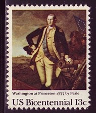 1977 13c George Washington at Princeton by Peale Scott 1704 Mint F/VF NH
