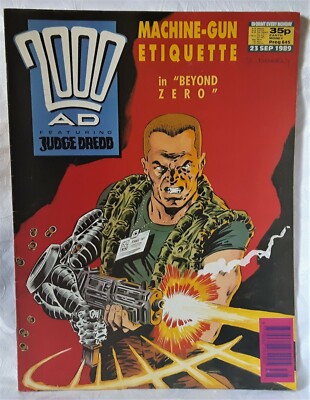 2000AD PROG 645 MACHINE-GUN ETIQUETTE BEYOND ZERO STRONTIUM DOG FERVENT & LOBE