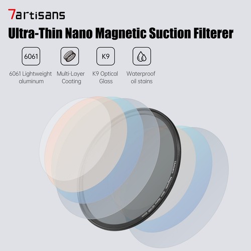 7artisans 67-82mm Magnetic MRC UV Nano Circular Lens Filter Kit For Camera Lens - Picture 4 of 9
