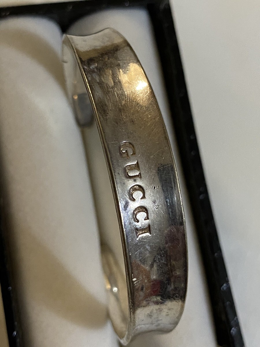 Vintage 1960s Gucci Sterling Silver 925 Beautiful Bangle | eBay UK