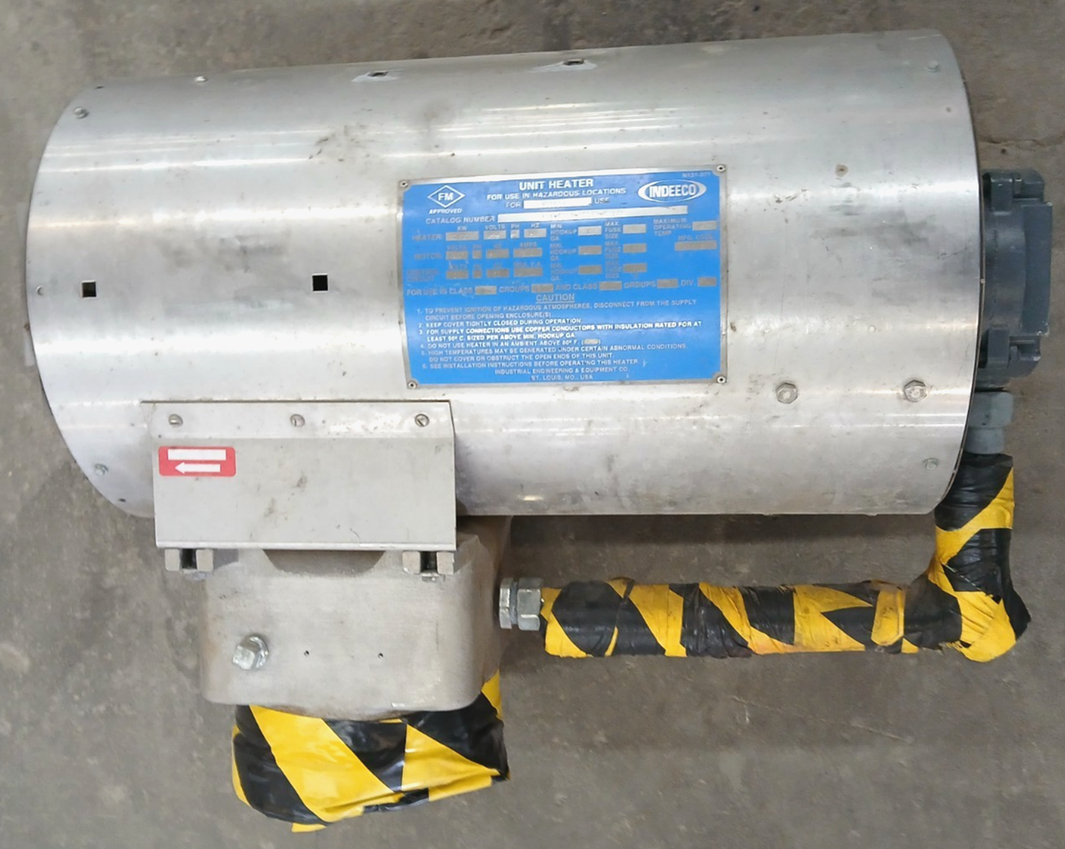 Indeeco Explosion Proof Unit Heater Cabinet Unit Heater