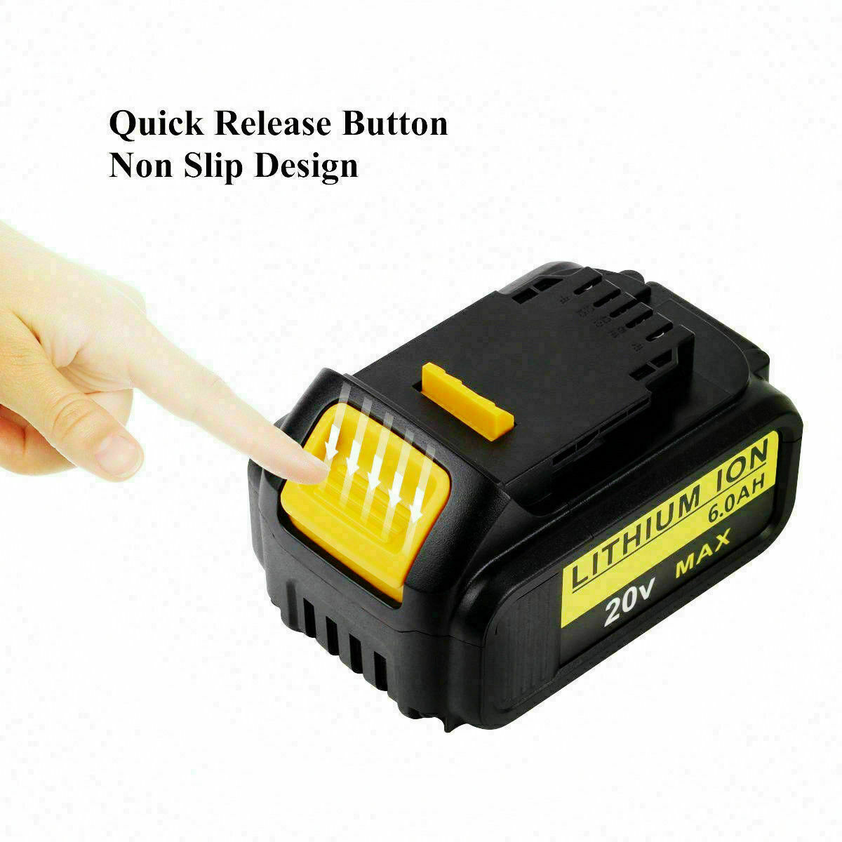 FUNMALL 2x Batteria 18V 5.0Ah Sostitutiva Per Dewalt DCB184, DCB200, DCB180 E Compatibili