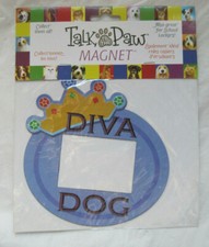 Talk to the Paw Magnetic Picture Frame Diva Dog 2 x 2 1/2 NEW PET LBDAM