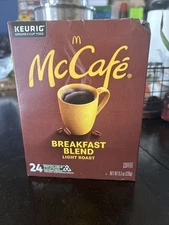 McCafe Breakfast Blend Light Roast K-Cup Coffee Pods 100% Arabica Beans 24 Count
