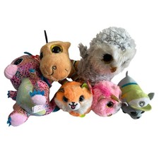 Beanie Boo Animal Lot 6 Stuffed Animals Plush Ty Beanie Boos Cute
