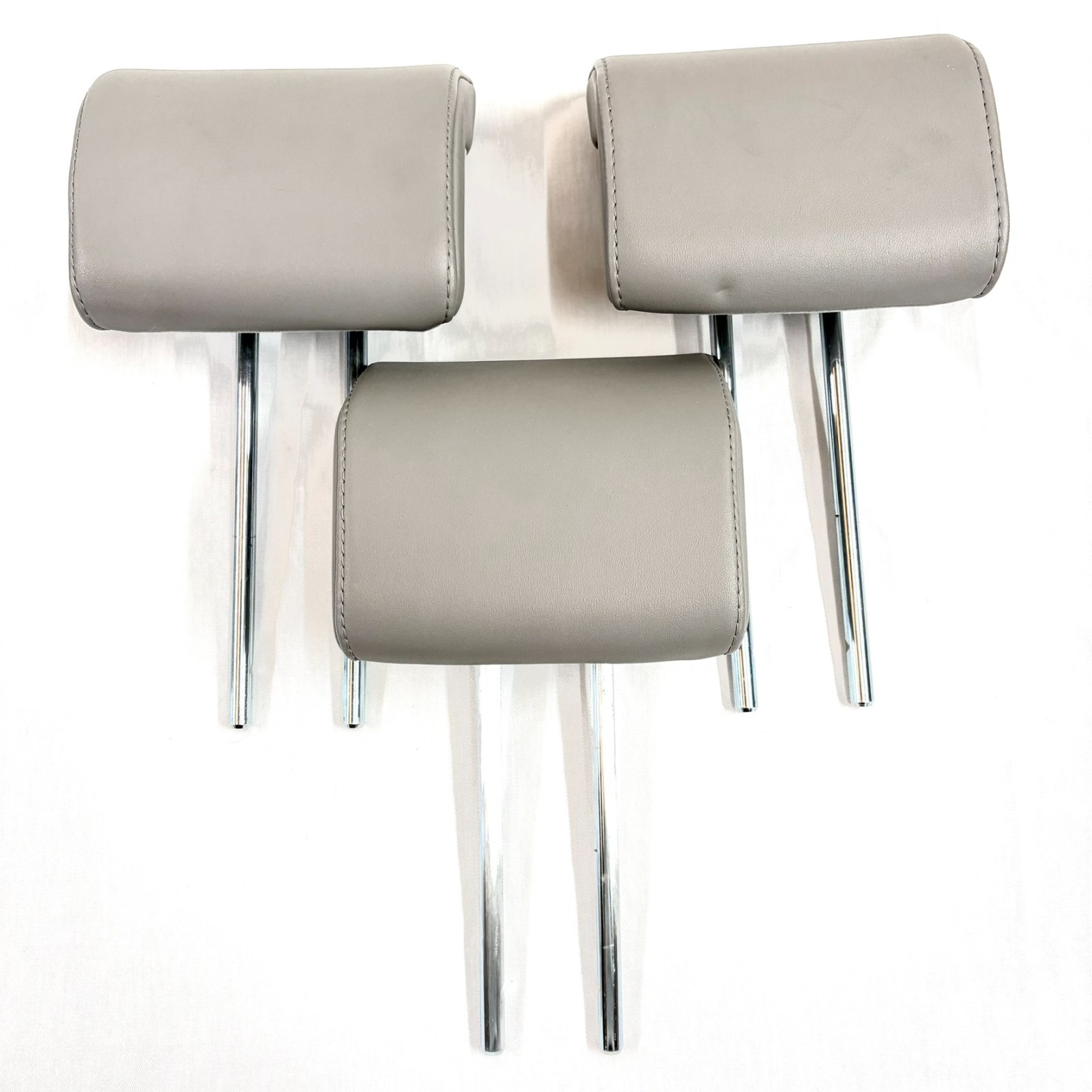 2009-2011 Honda Pilot Back Seat Headrests 3rd Row Set of 3 OEM Gray Leather